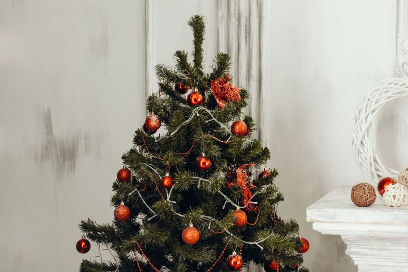 cute tree with red decor